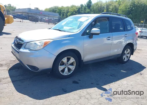 2014 Subaru Forester 2.5I Premium z USA, uszkodzony, nr VIN JF2SJAEC8EH438211
